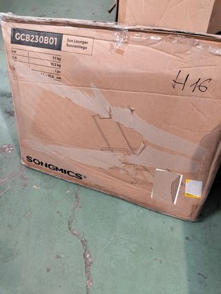 Sedia a dondolo SONGMICS nera