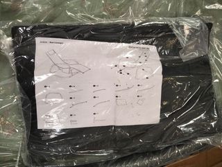 Sedia a dondolo SONGMICS nera