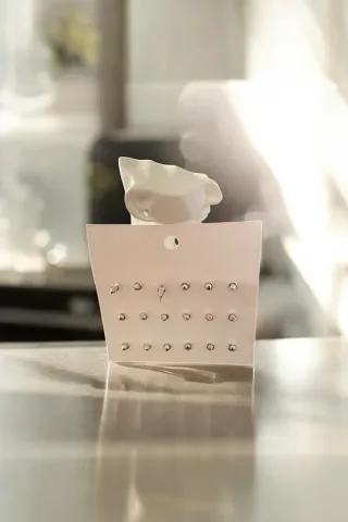 Set orecchini minimal dorati e argentati