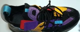 Zapatillas deportivas negras multicolor