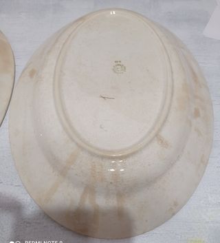 2 Piatti insalatiera vintage floreali