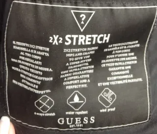 Abrigo Guess Negro con Capucha de Pelo