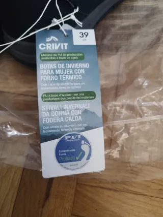 Botas de nieve niña talla 39