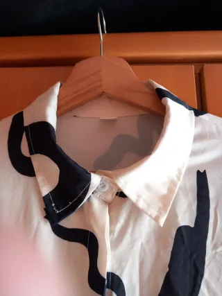 Vestido camisero estampado