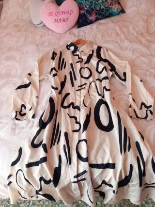 Vestido camisero estampado
