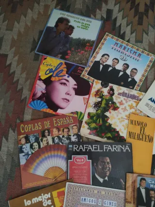 Lote Discos Vinilo Flamenco Copla Sevillanas