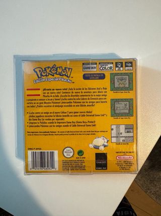 Pokemon Amarillo Edición Especial Pikachu Game Boy