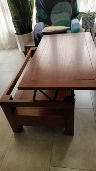 Mesa de centro de madera maciza