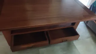 Mesa de centro de madera maciza