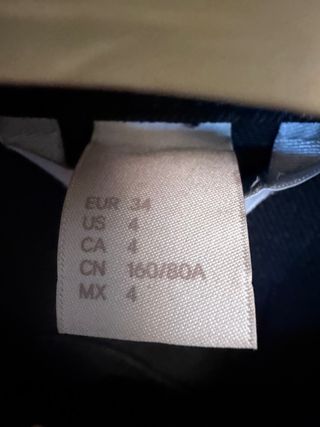 Chaqueta vaquera H&M negra Talla 34