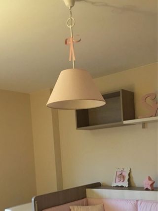 Lampada rosa e bianca per bambini