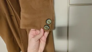 Abrigo chaquetón marrón camel talla 44