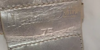 Cinturón trenzado plateado