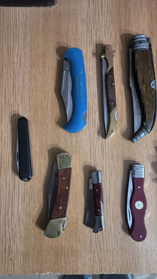 Lote navajas antiguas,hoja inferior a 9 centímetro