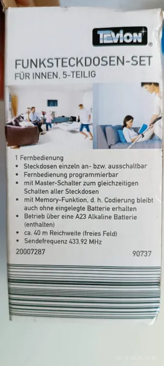 Set Enchufes Inalámbricos TEVION 5 Piezas