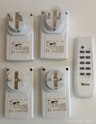 Set Enchufes Inalámbricos TEVION 5 Piezas