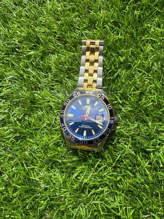 Reloj Lotus Azul y Dorado