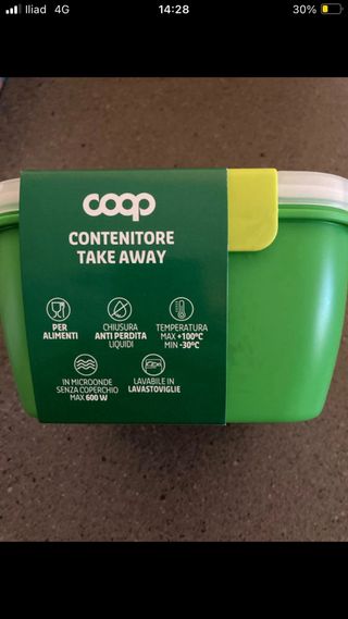 Contenitore porta vivande ermetico Coop 1500ml