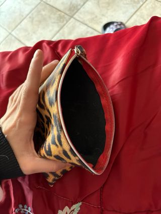 Portatrucchi/beauty case leopardato