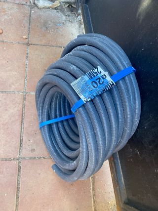 Bobina Tubo Corrugado Fontanería 20mm x 25m