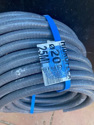 Bobina Tubo Corrugado Fontanería 20mm x 25m