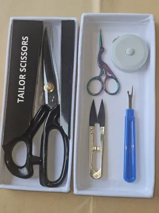Set Tijeras Costura Profesional + Accesorios