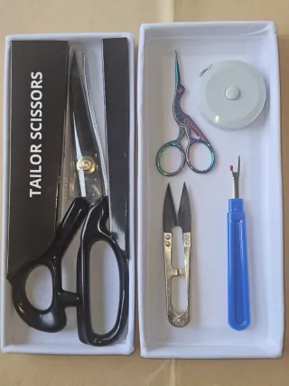 Set Tijeras Costura Profesional + Accesorios