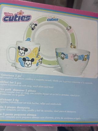 Set Desayuno Disney Cuties Bormioli Rocco 3pz