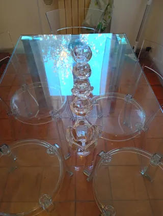 Portacandele in vetro a forma di rosa