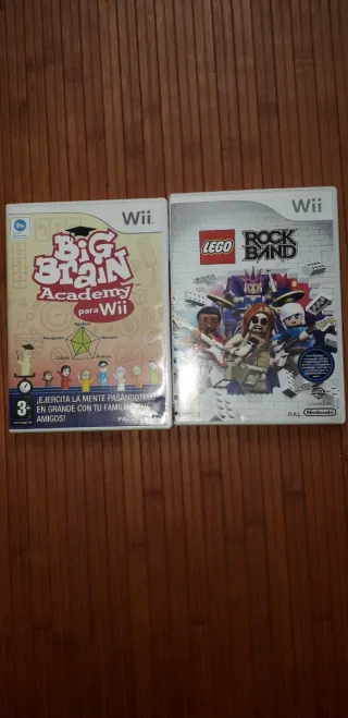 Wii: Big Brain Academy y Lego Rock Band