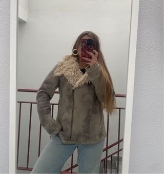 Abrigo Vintage cuero talla M