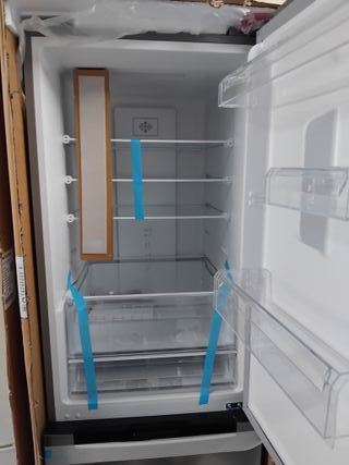 Nevera nueva + transporte + garantía