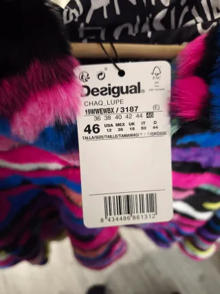 Abrigo multicolor talla 46 mujer