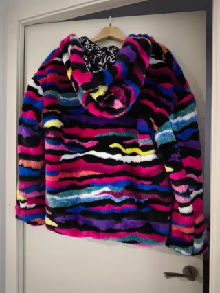 Abrigo multicolor talla 46 mujer