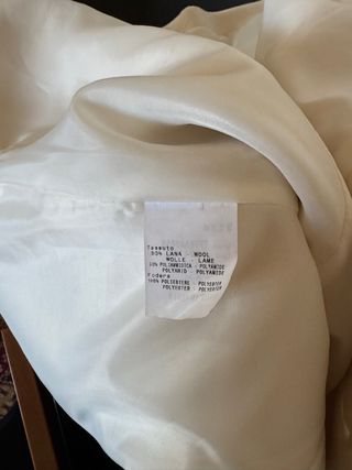 Cappottino lana beige