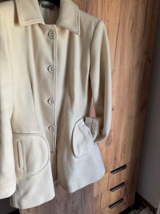 Cappottino lana beige