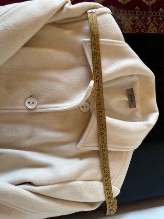 Cappottino lana beige