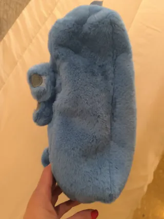 Bolsito infantil de peluche azul