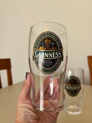 2 Vasos Guinness originales, comprados en Irlanda