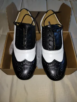 Scarpe da ballo latino americano bicolore