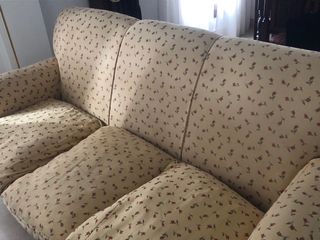 Conjunto Sofá y Sillones Salón Beige