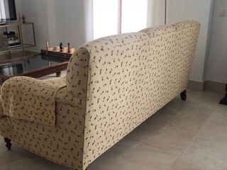 Conjunto Sofá y Sillones Salón Beige