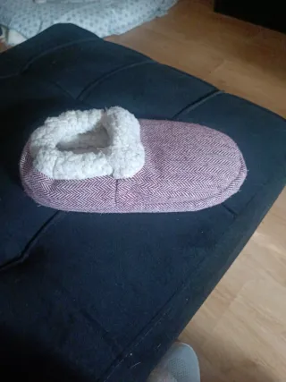 Ciabatte riscaldabili al microonde rosa e bianco