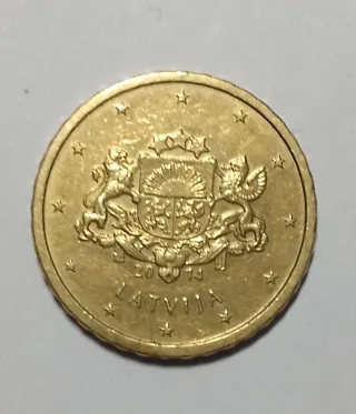 Moneta 10 cent 2014 Lettonia