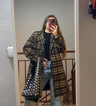 Abrigo Vintage oversize lana auténtica