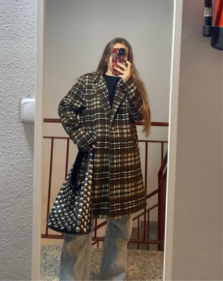 Abrigo Vintage oversize lana auténtica