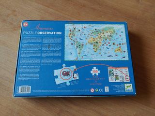 Puzzle Djeco 100 piezas Observación Animales