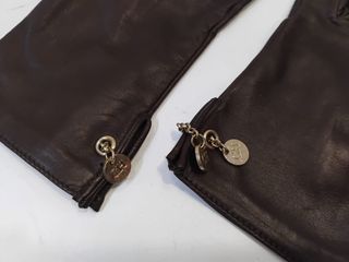 Guantes Carolina Herrera Marrones Piel