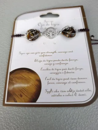 Pulsera Ojo de Tigre Árbol de la Vida