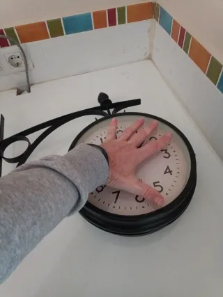 Reloj de Estación Doble Cara